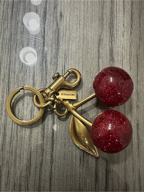 Coach Other - Coach Red Glitter Cherry Bag Charm Keychain